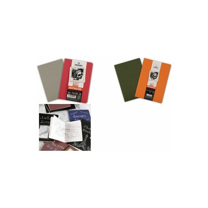 CANSON Skizzenheft Art Book Inspiration, A4, rot / grau