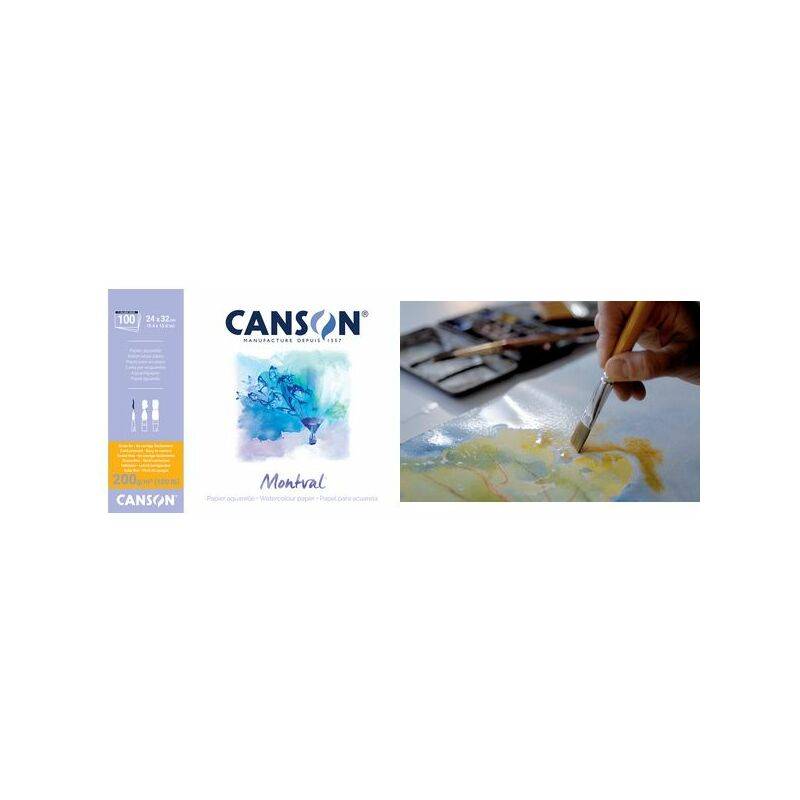 CANSON Aquarellblock "Montval", DIN A3, 100 Blatt