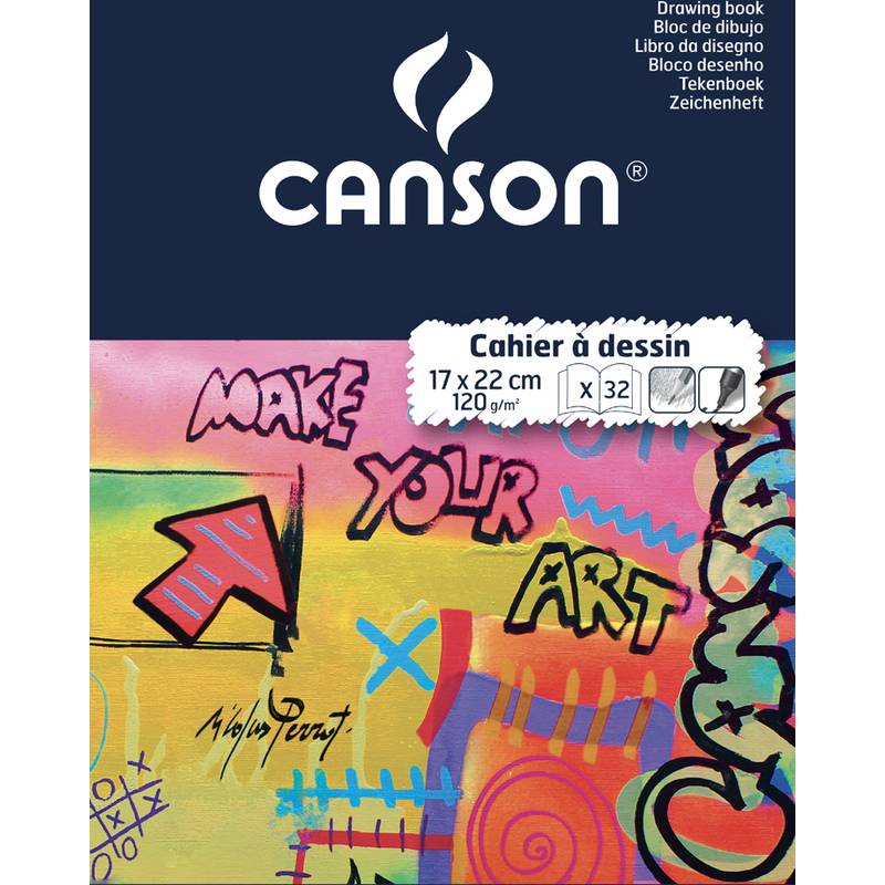 CANSON Zeichenheft, blanko, 120 g/qm, 170 x 220 mm