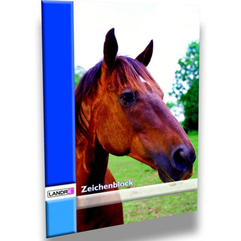 LANDRÉ Zeichenblock DIN A4, 100 g/qm, 20 Blatt, perforiert