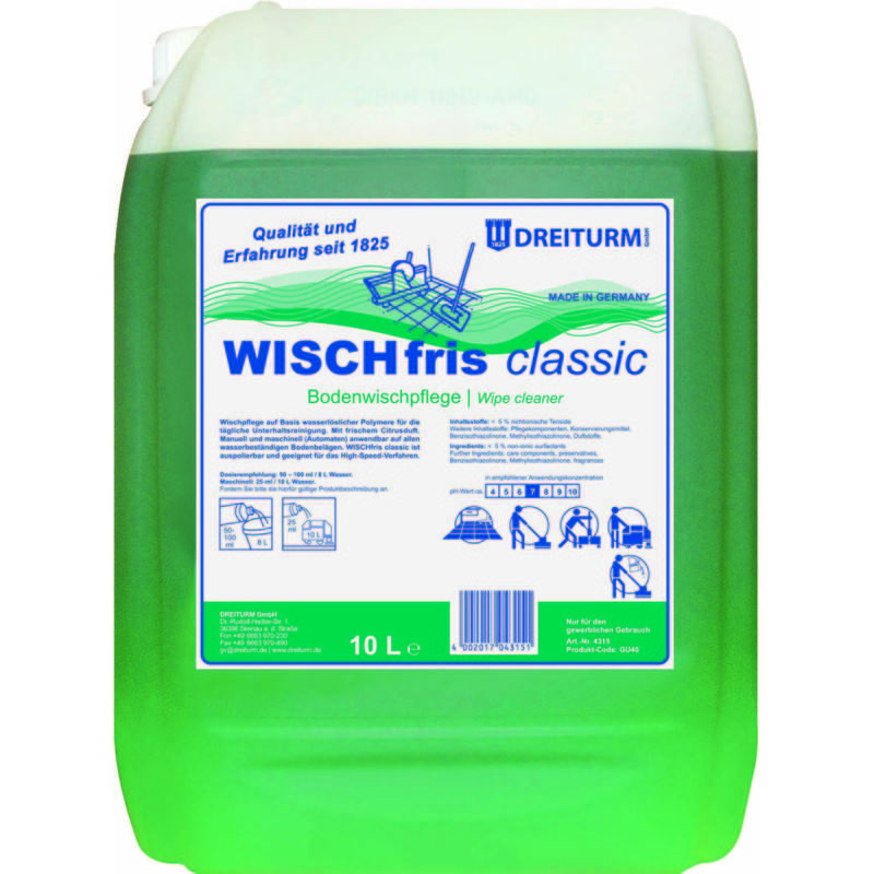 DREITURM Bodenwischpflege WISCHFRIS classic, 10 Liter