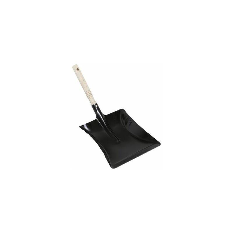 Nölle Kehrschaufel Metall, schwarz, mit Holzgriff