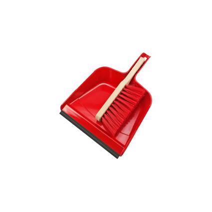 Peggy Perfect Baustellen-Kehrgarnitur, grau/rot