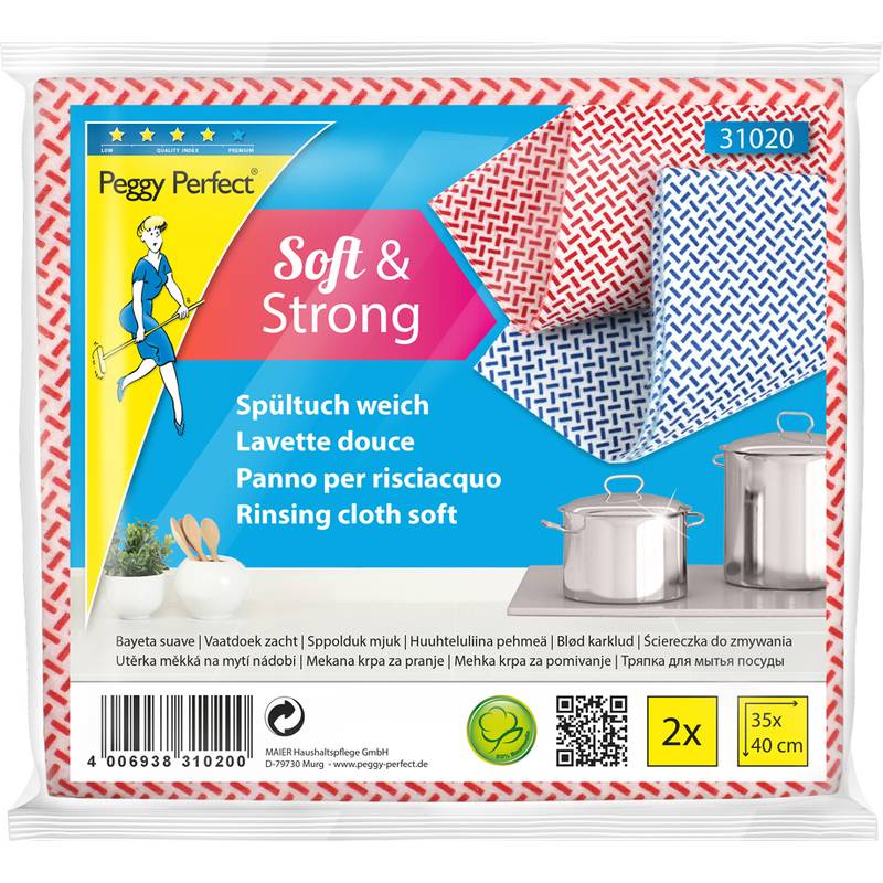 Peggy Perfect Spültuch weich, 2er Pack
