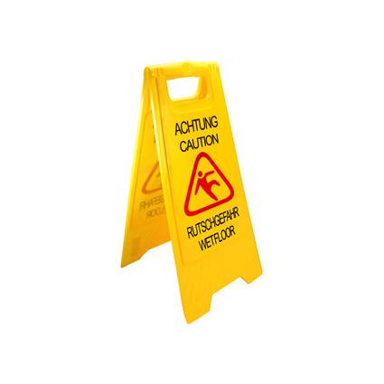 Peggy Perfect Warnschild "Achtung Rutschgefahr", gelb
