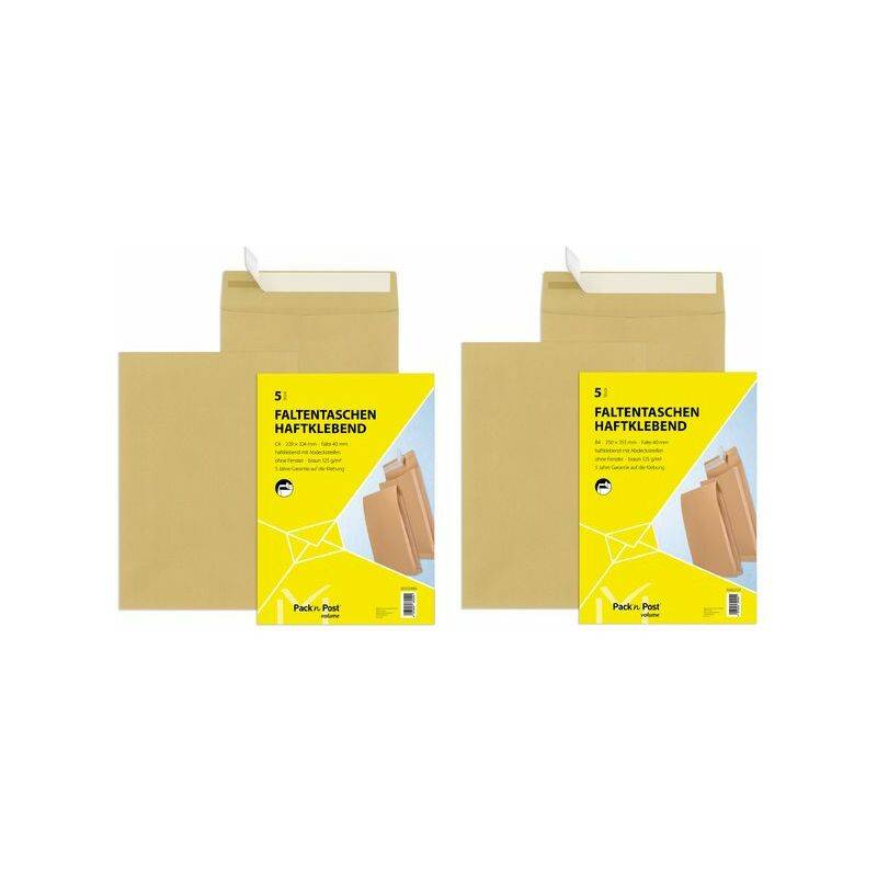 MAILmedia Faltenversandtasche mit Haftklebestreifen, B4