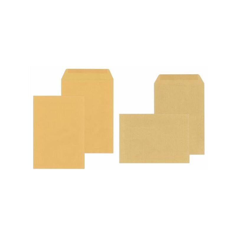 MAILmedia Versandtaschen E4 naßklebend, ohne Fenster, braun