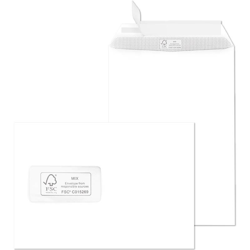 MAILmedia Versandtasche Offset weiß, C5, mit Fenster