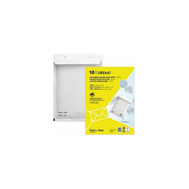 MAILmedia Luftpolster-Versandtaschen, Typ 11/A, weiß, 5 g