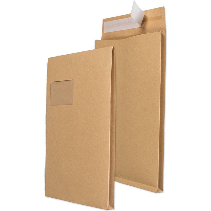 MAILmedia Faltenversandtaschen mit Haftklebestreifen, C4