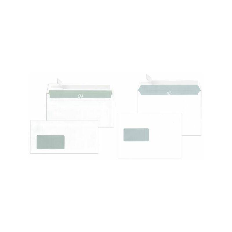 MAILmedia Briefumschläge C5, haftklebend, mit Fenster, weiß