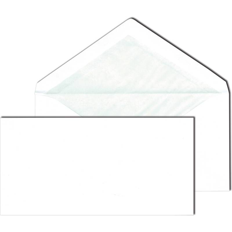 MAILmedia Briefumschlag, Seidenfutter, DIN lang, weiß