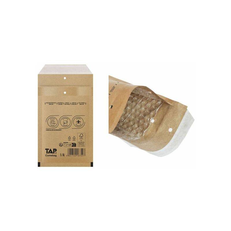 TAP Luftpolster-Versandtaschen COMEBAG, Typ A, braun, 6 g