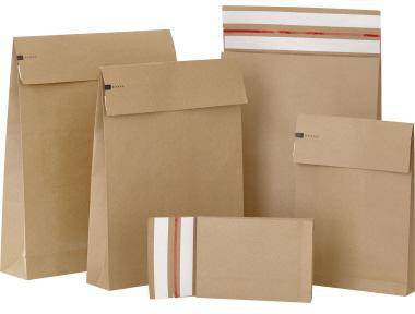 e-Green Faltentasche 00069116 KB 400x500x100+100mm br 100 St./Pa