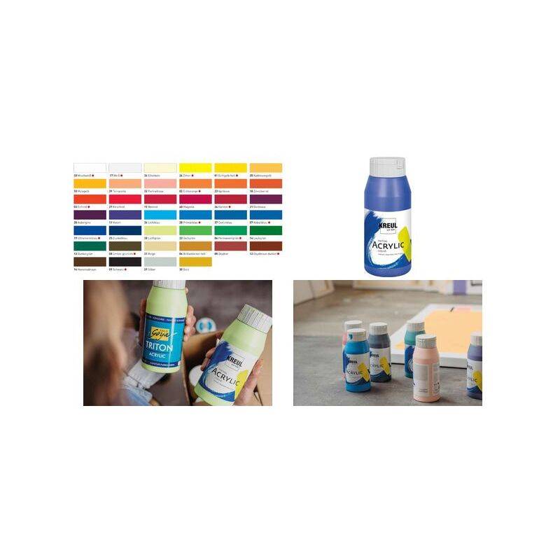 KREUL Acrylfarbe Triton Acrylic Liquid, permanentgrün,750 ml