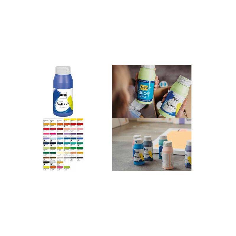 KREUL Acrylfarbe Triton Acrylic Liquid, zinnobergrün, 750 ml