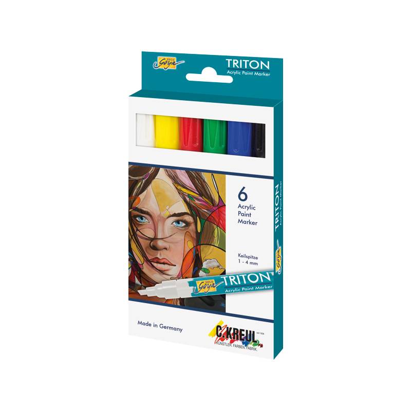 KREUL Acrylmarker TRITON Acrylic Marker, 6er-Set