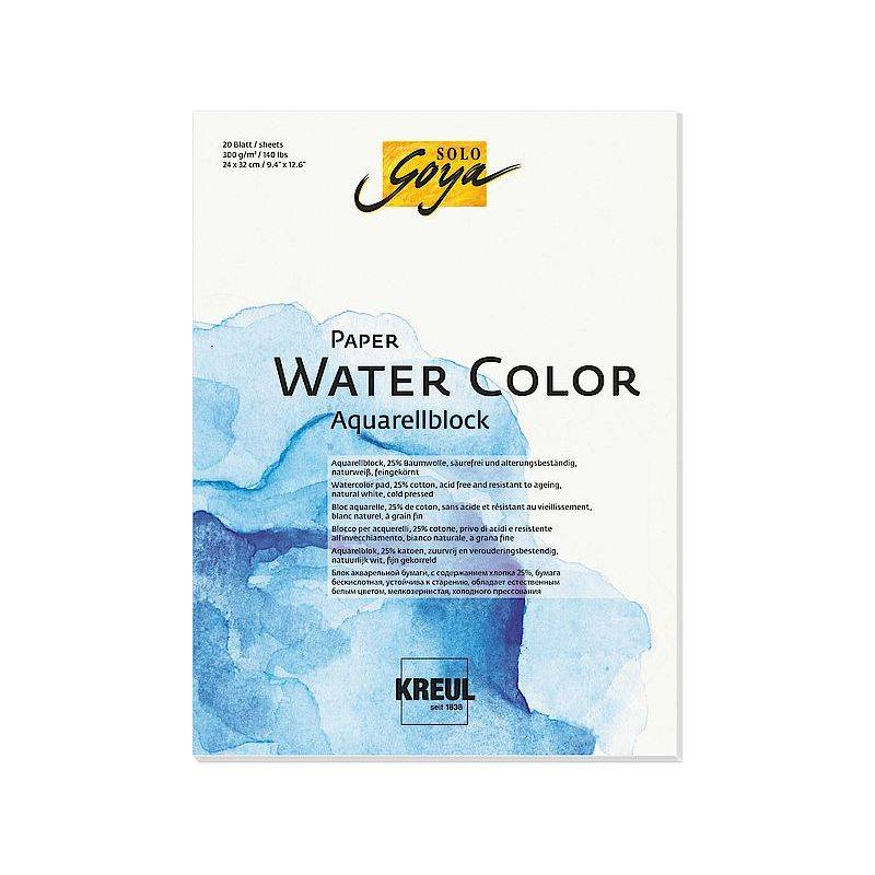 KREUL Künstlerblock SOLO Goya Paper Water Color, 180x240 mm