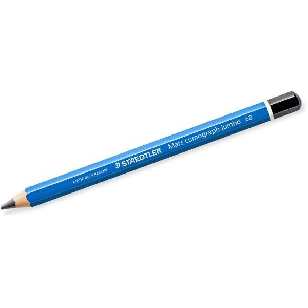 Bleistift Mars LumographJumbo 6B blau