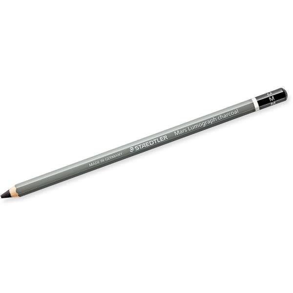 Bleistift Mars Lumograph charcoal M matt grau