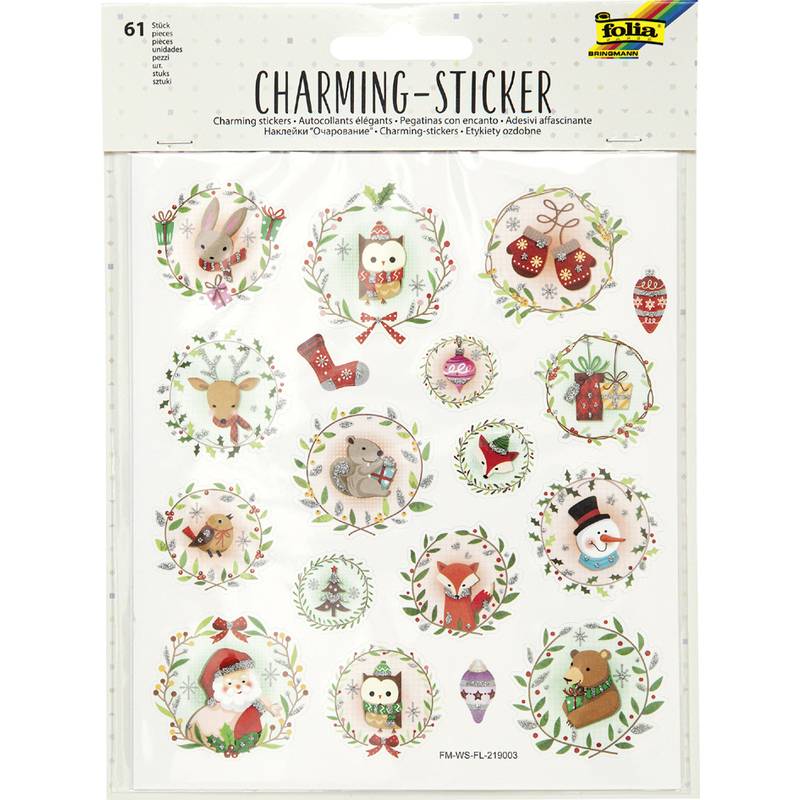 folia Weihnachts-Sticker Charming Christmas III
