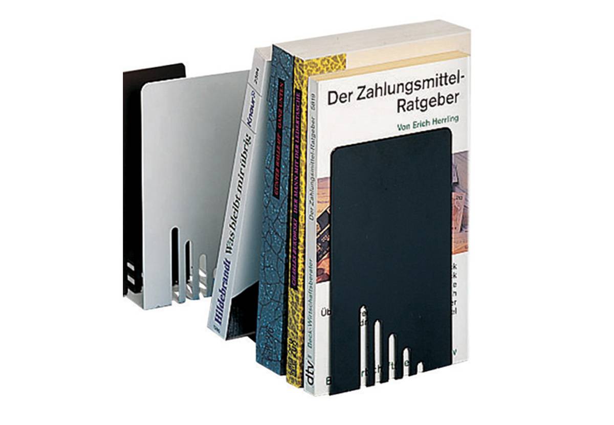 Jakob Maul GmbH MAUL - Buchstütze - Metall - weiß (Packung mit