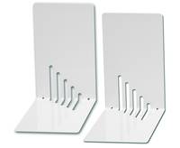 JAKOB MAUL - MAUL - Buchstütze - Metall - weiß (Packung mit