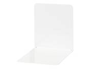 JAKOB MAUL - MAUL - Buchstütze - Metall - White Gloss (Packung mit 2)