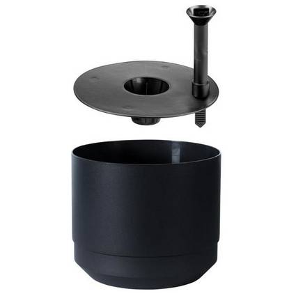 orthex Blumentopf PAULINA, Durchmesser: 200 mm, schwarz