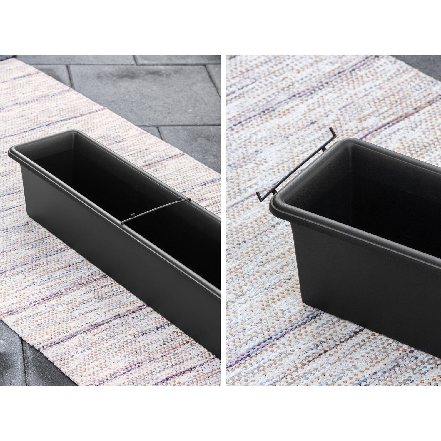 ORTHEX Balkonkasten Botanica 80cm, schwarz