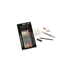 COPIC Marker ciao 5+1 Set, Pastellfarben Der Marker zum Layouten, Skizzieren und Illustrieren (22075 555)