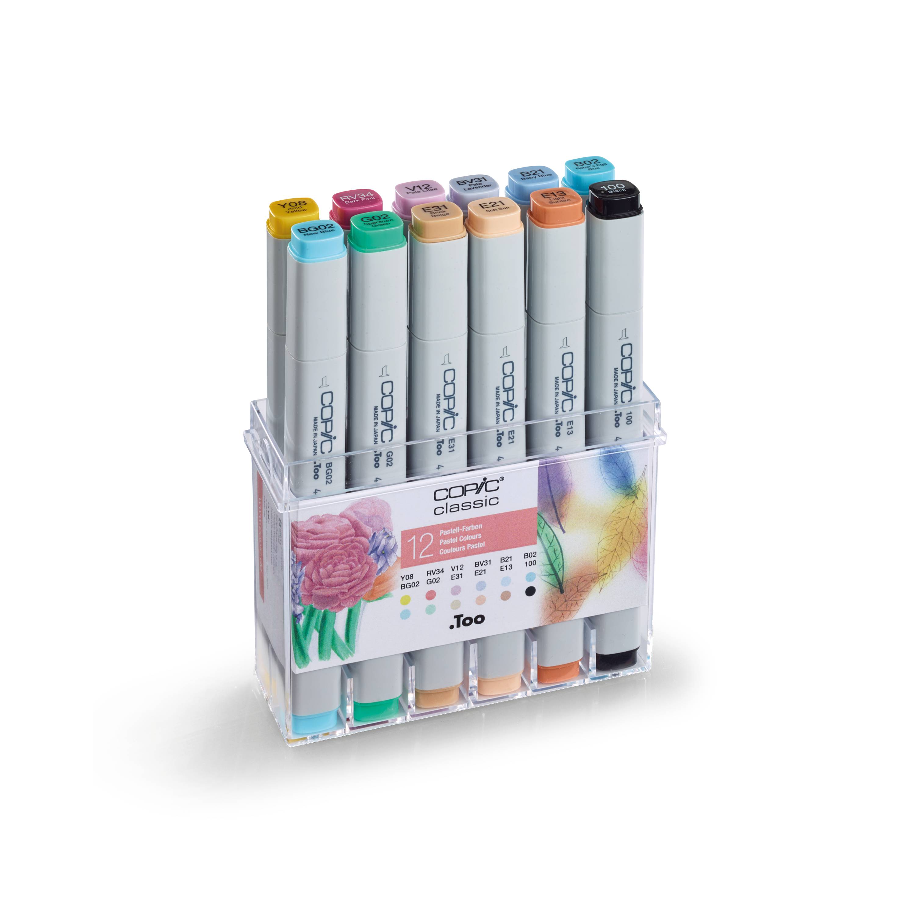 Copic Classic 12er Set Pastellfarben