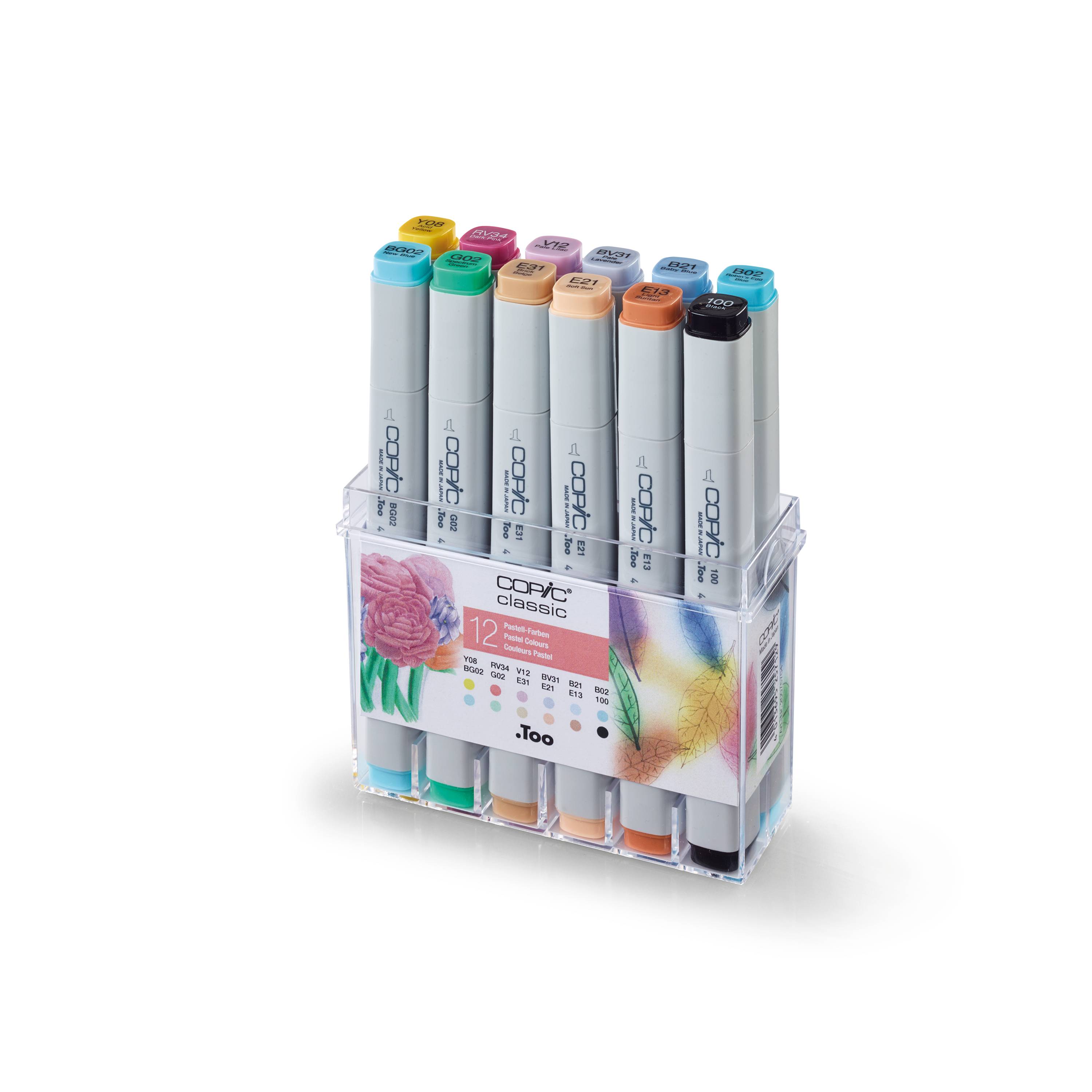 Copic Classic 12er Set Pastellfarben