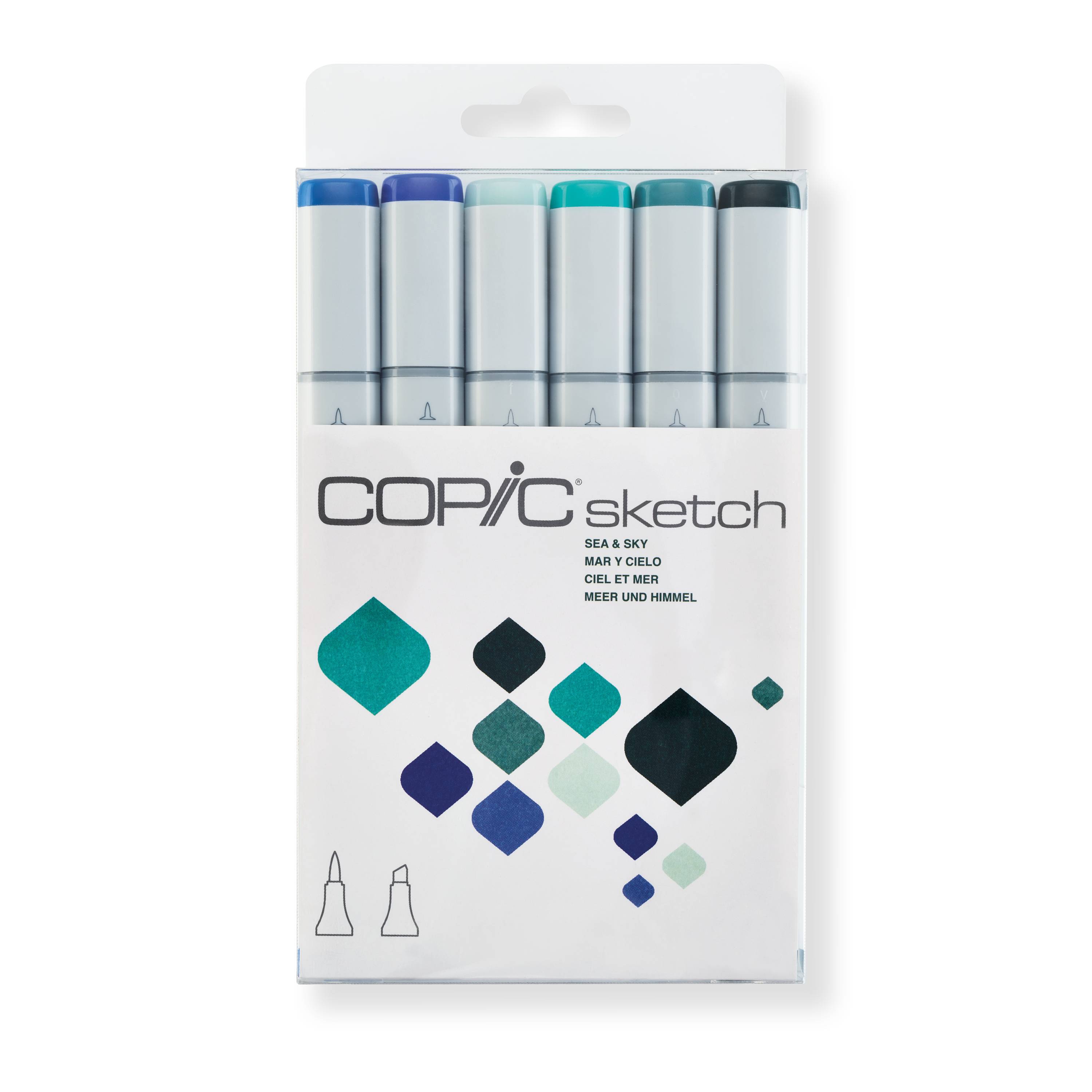 COPIC Sketch Set "Sea & Sky", 6 Stk.