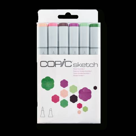 COPIC Sketch Set "Floral Favorites 1", 6 Stk.