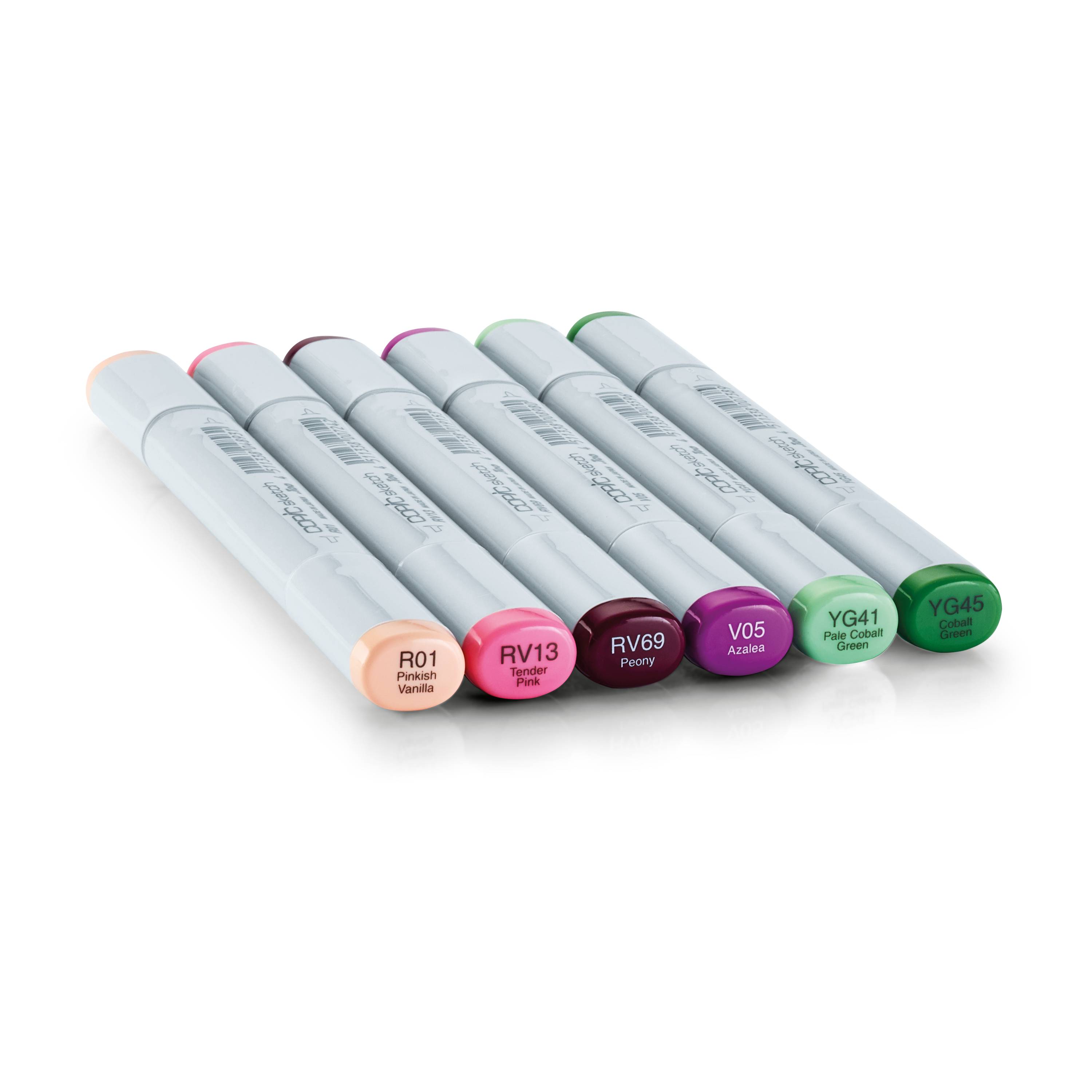 COPIC Sketch Set "Floral Favorites 1", 6 Stk.
