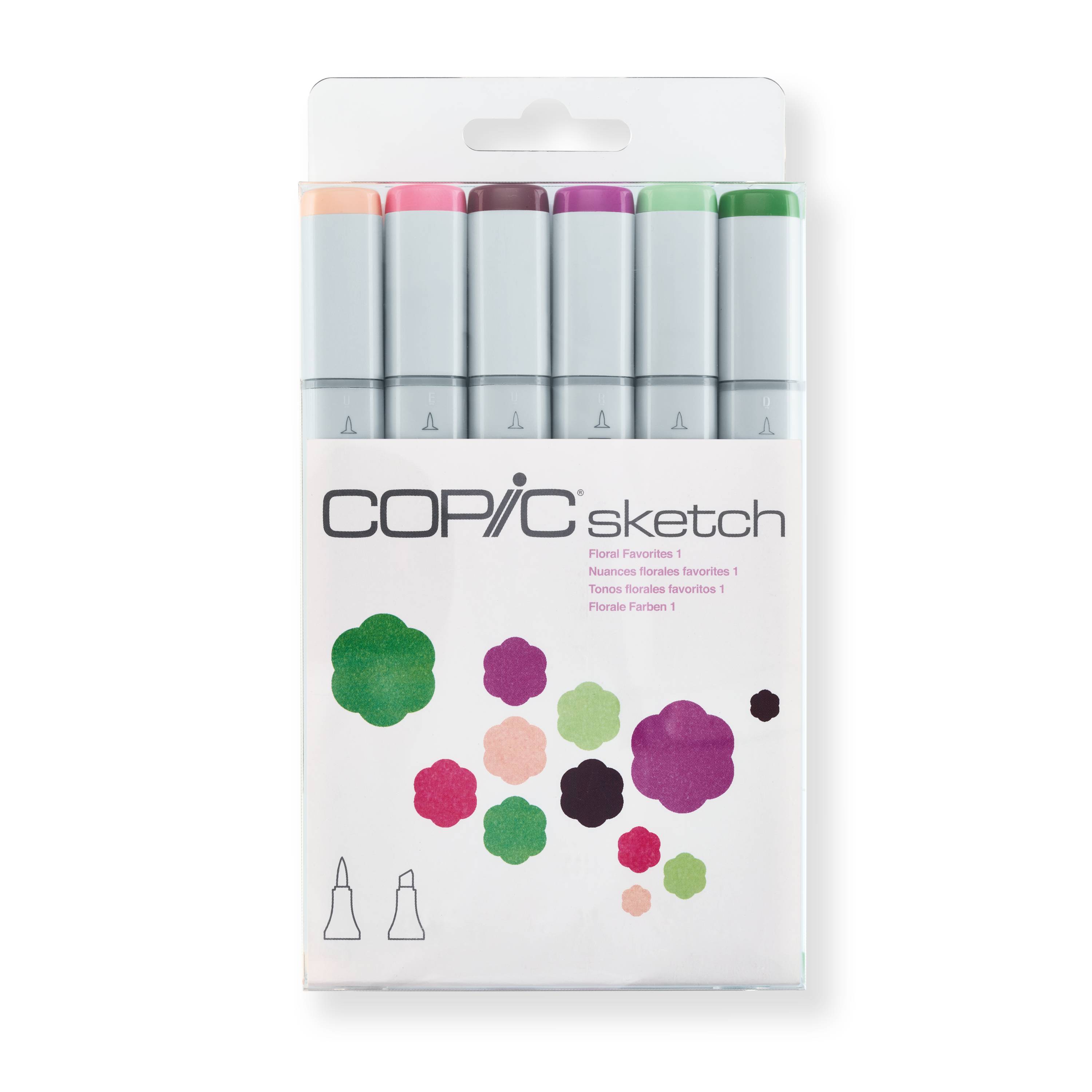 COPIC Sketch Set "Floral Favorites 1", 6 Stk.