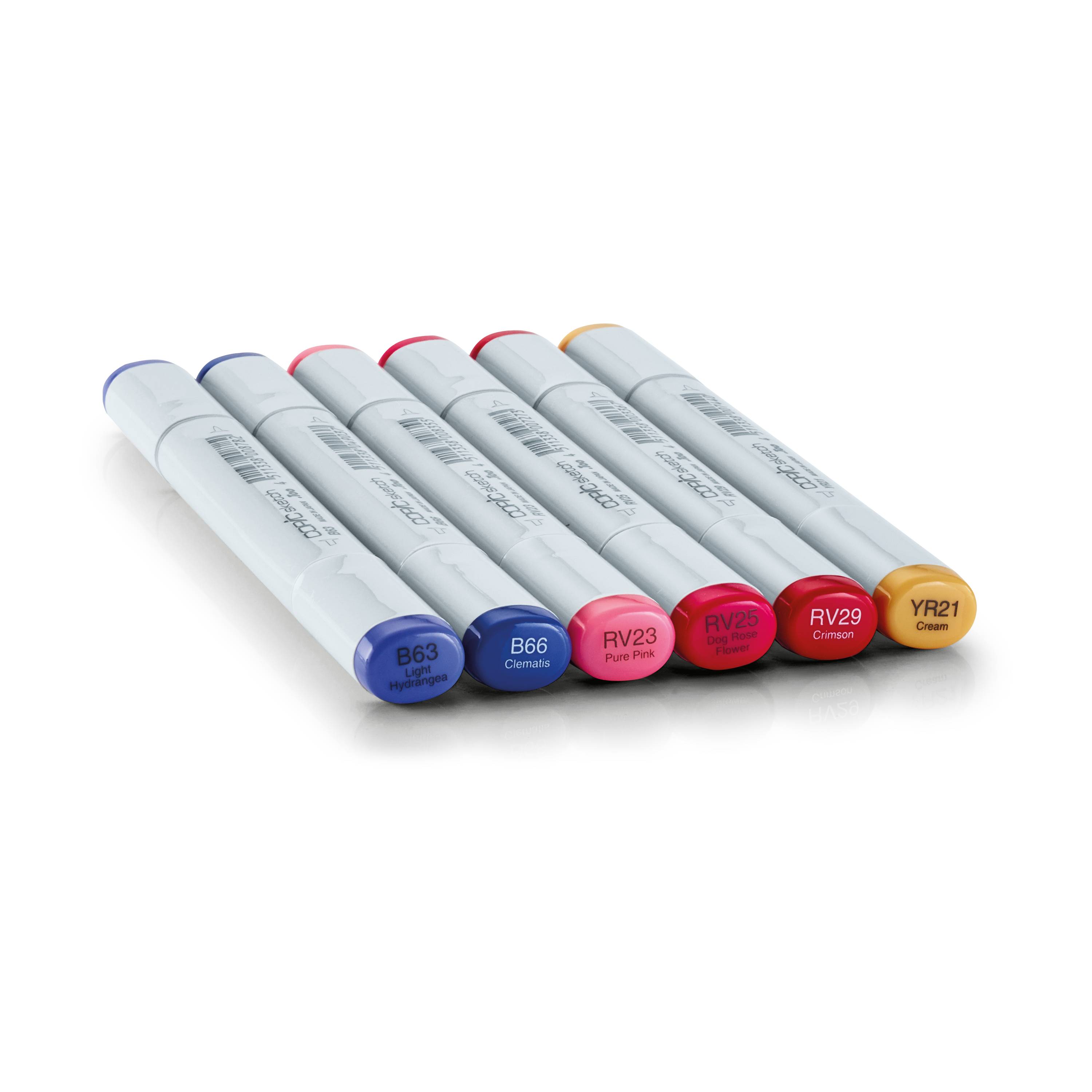 COPIC Sketch Set "Floral Favorites 2", 6 Stk.