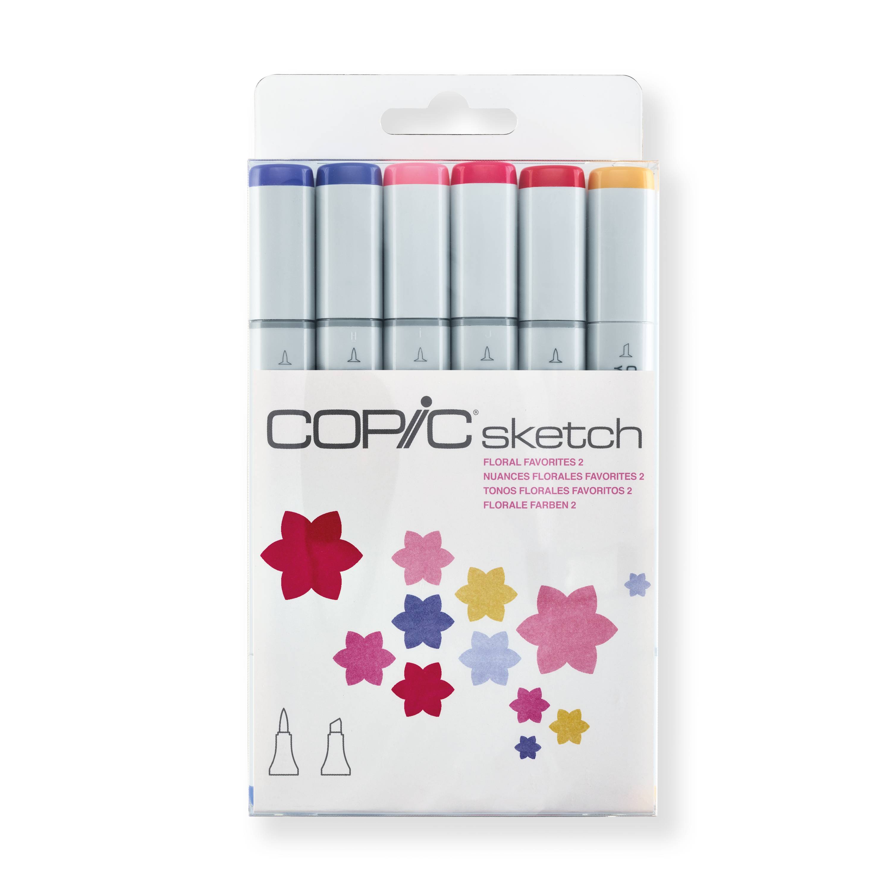 COPIC Sketch Set "Floral Favorites 2", 6 Stk.