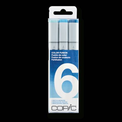 COPIC Sketch Set "Color Fusion 6", 3 Stk.