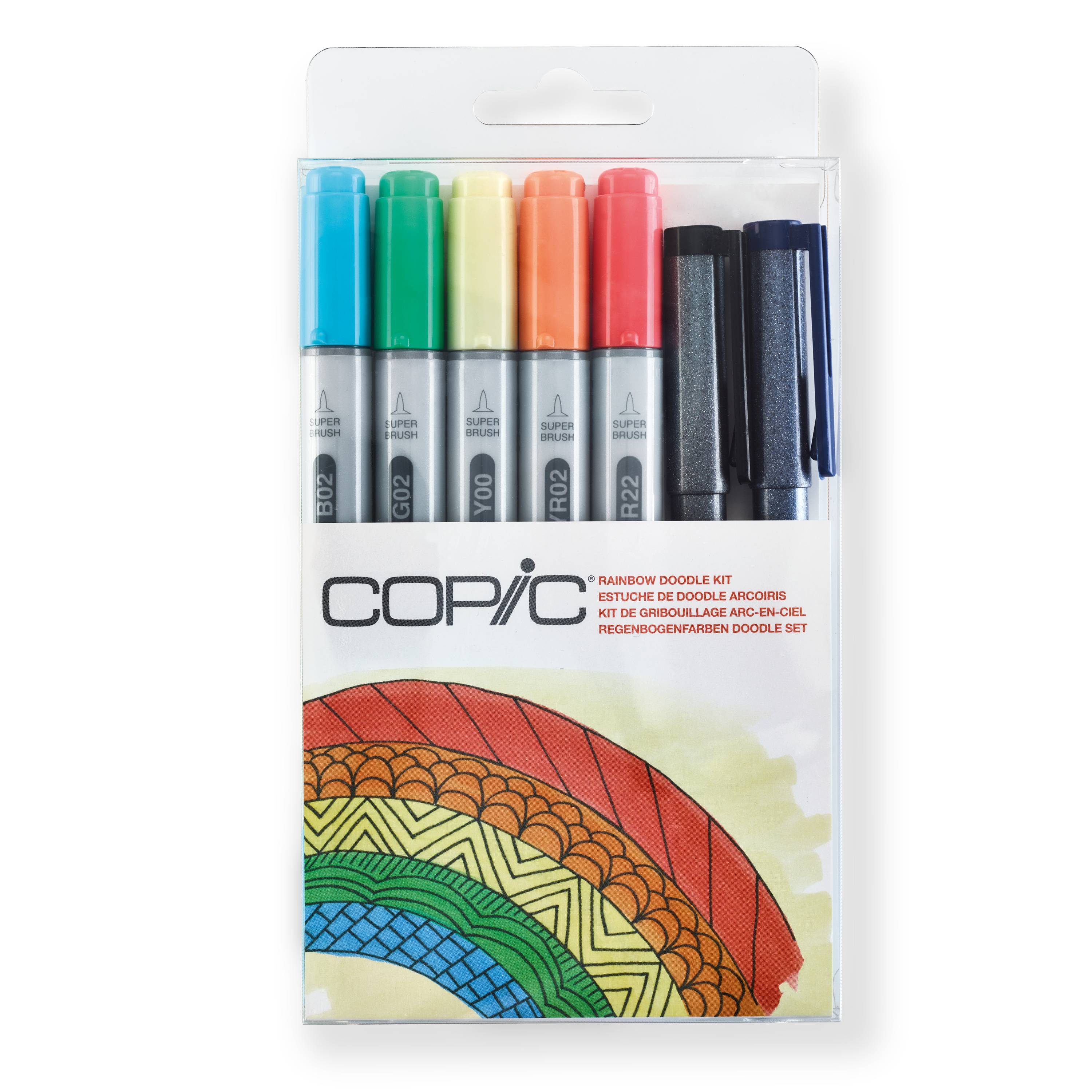 Copic Set "Rainbow Doodle Kit", 7 Stk.