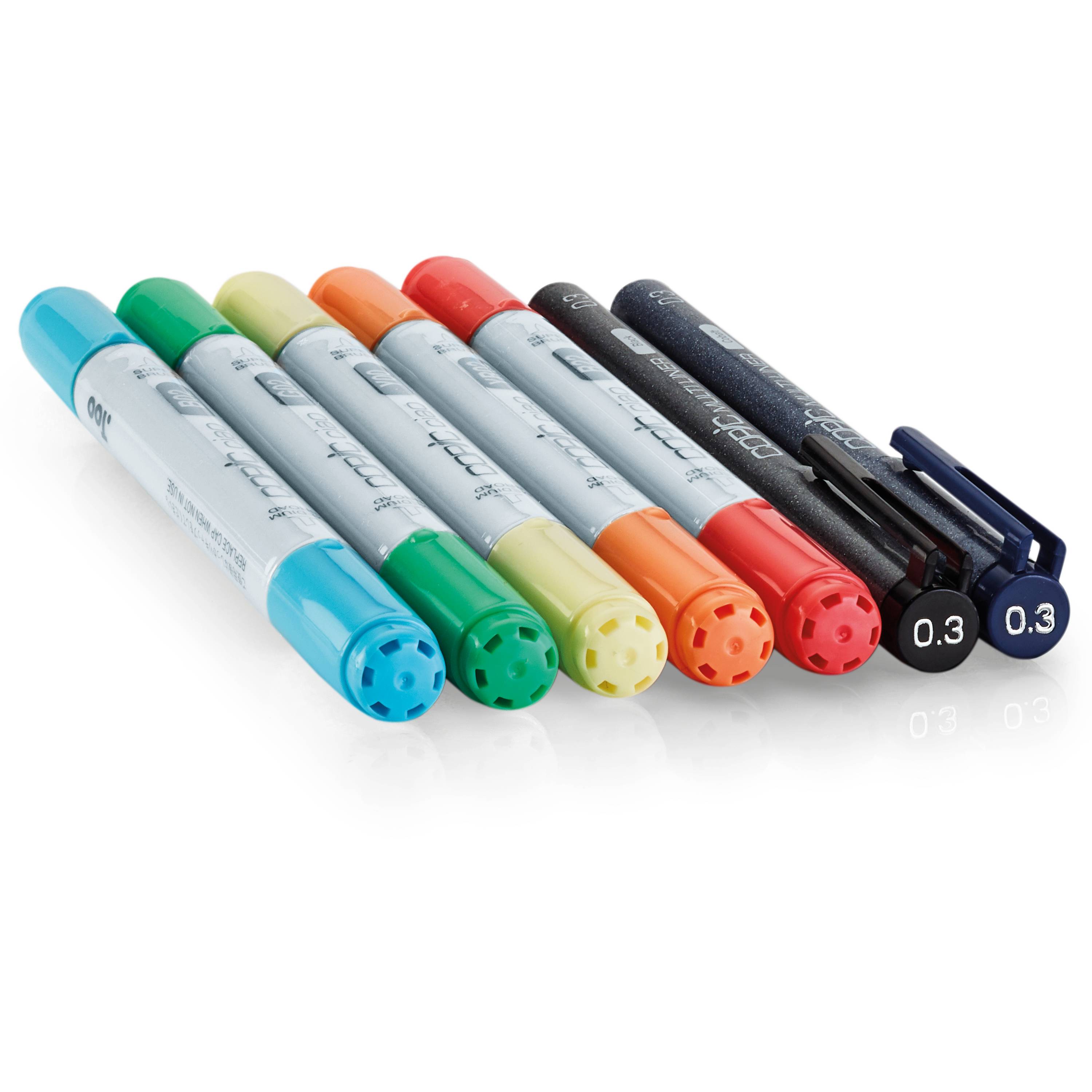 Copic Set "Rainbow Doodle Kit", 7 Stk.