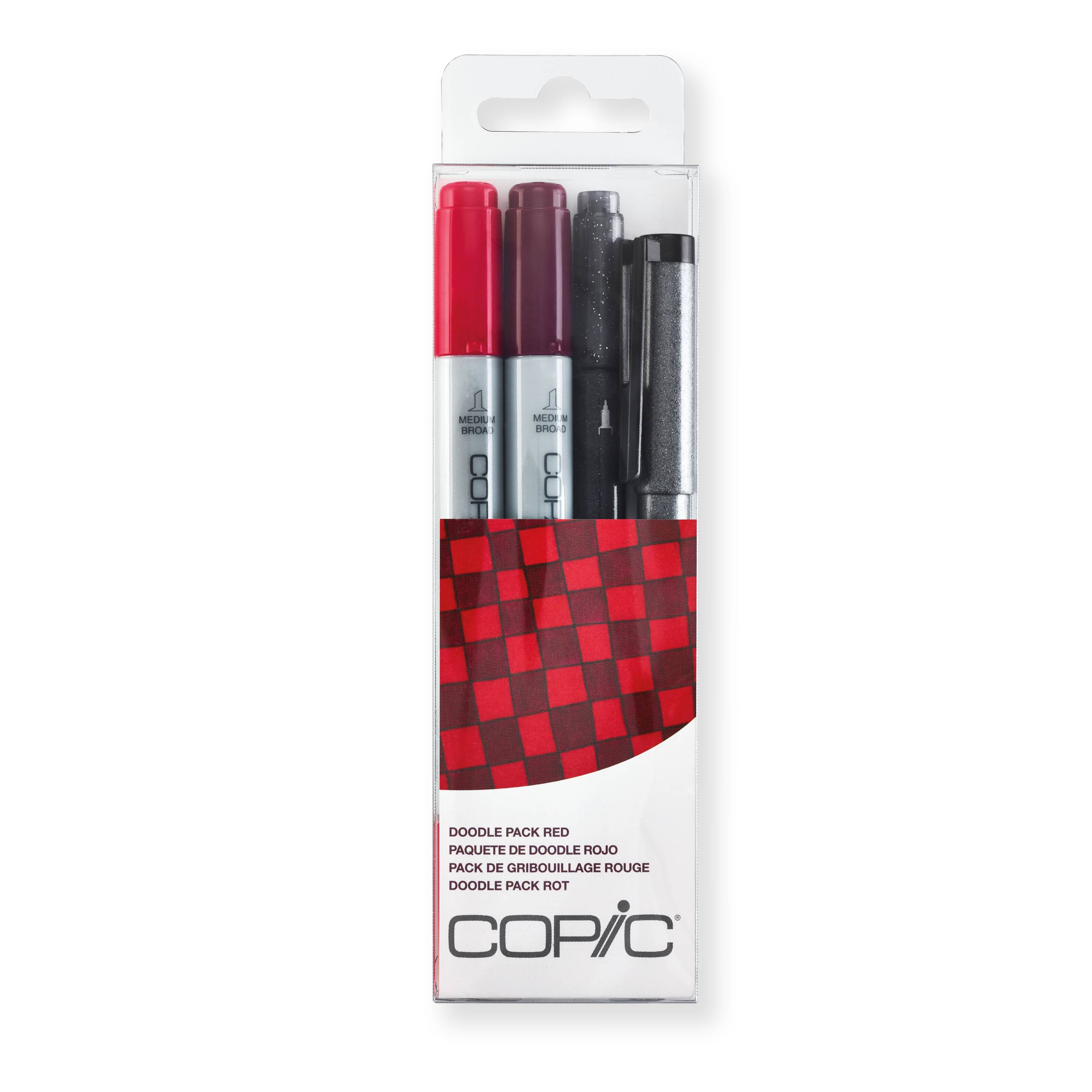 Copic Set "Doodle Pack Red", 4 Stk.
