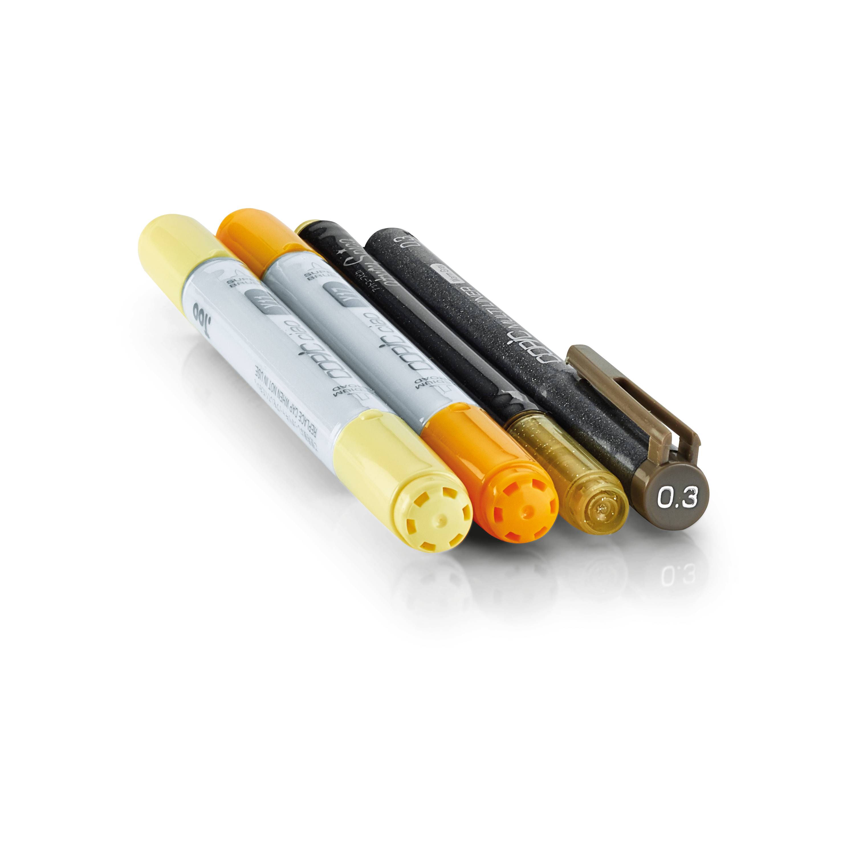 Copic Set "Doodle Pack Yellow", 4 Stk.