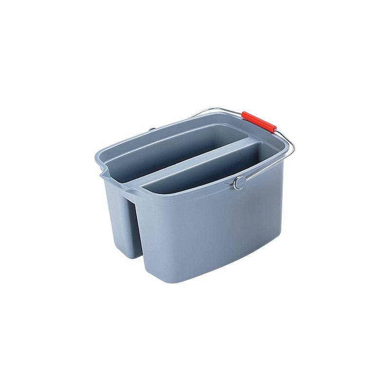 Rubbermaid Doppeleimer, 18 Liter, PP, grau