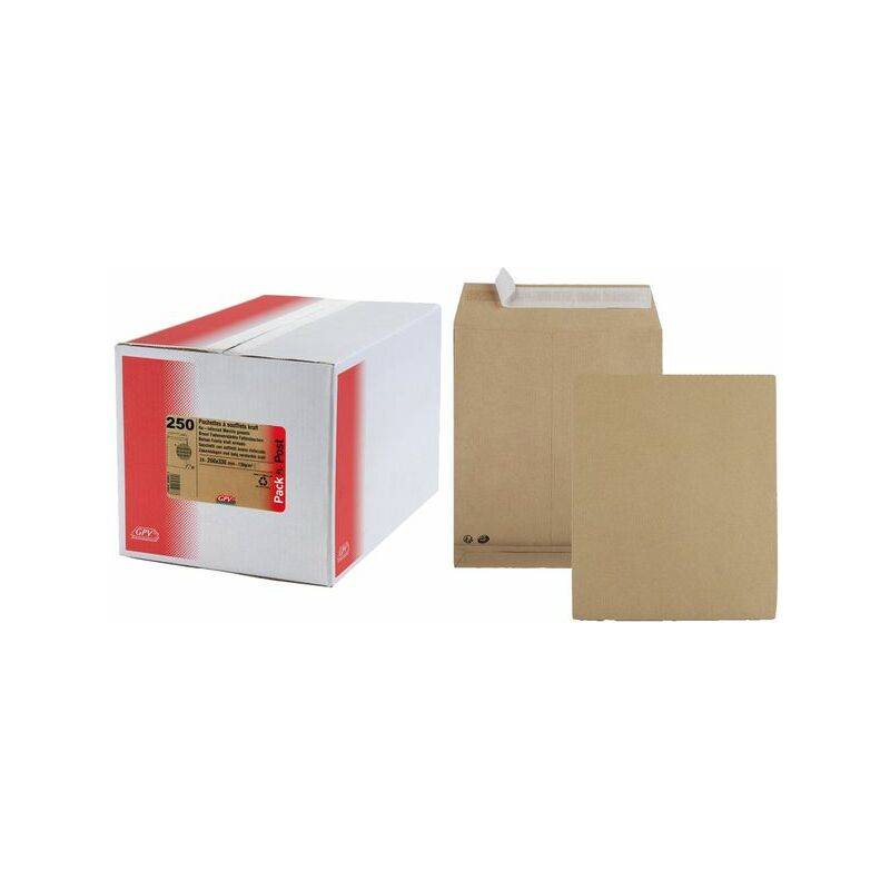 GPV Faltenversandtaschen B5, 176 x 250 mm, ohne Fenster