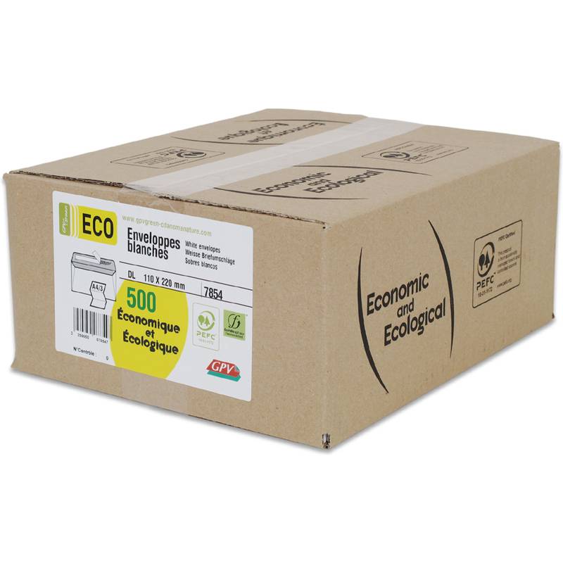 GPV Briefumschläge, DL, 110 x 220 mm, weiß, ohne Fenster