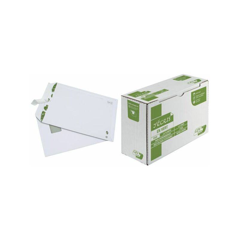 GPV Pochettes d'expédition ERA Pure, C4, avec fenêtre, blanc
