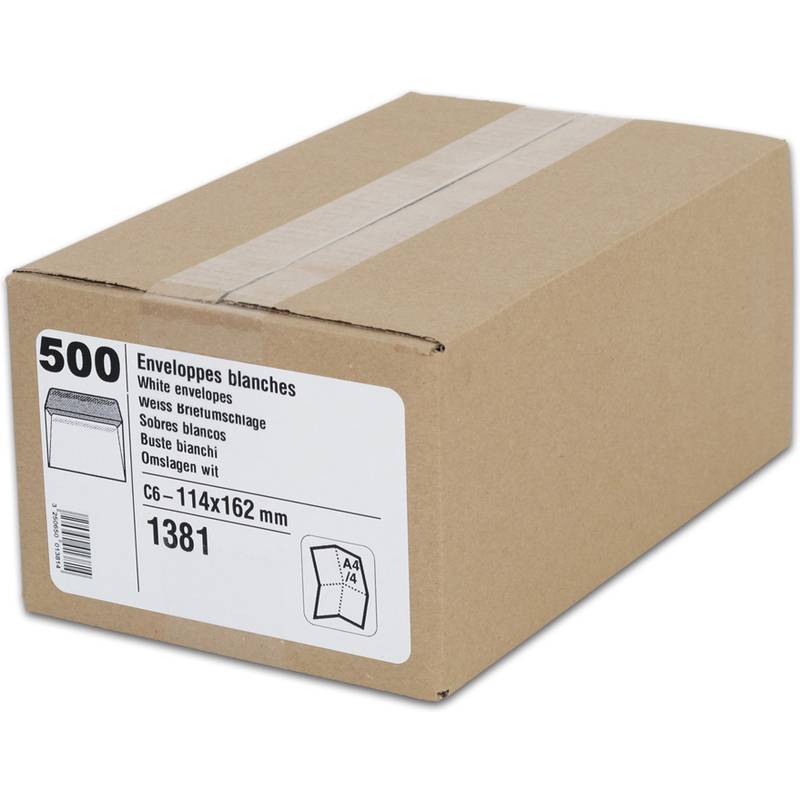 GPV Briefumschläge, C6: 114 x 162 mm, weiß, 80 g/qm