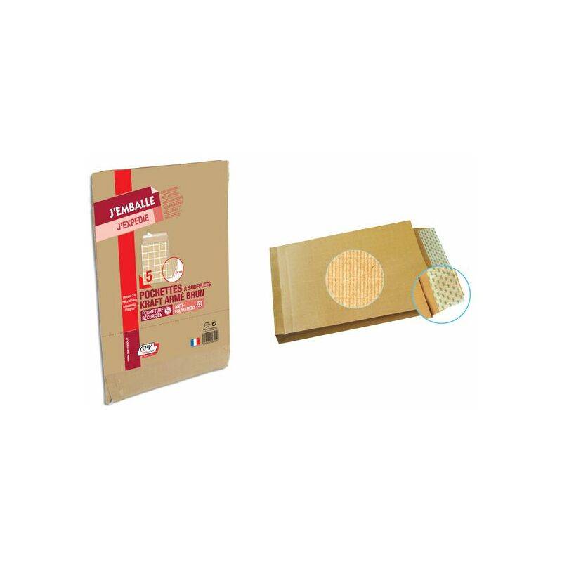 GPV Faltenversandtaschen C4, 229 x 324 mm, ohne Fenster